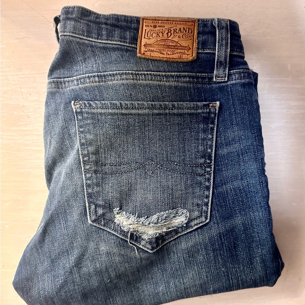 Lucky Brand Sweet Mid Rise Tinted Straight Leg Jeans - Size 6 / 28